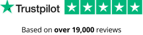 Trustpilot rating, 5 stars based on 18,000 reviews