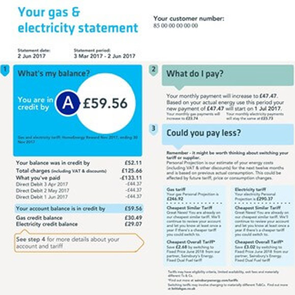 Energy Bill Example