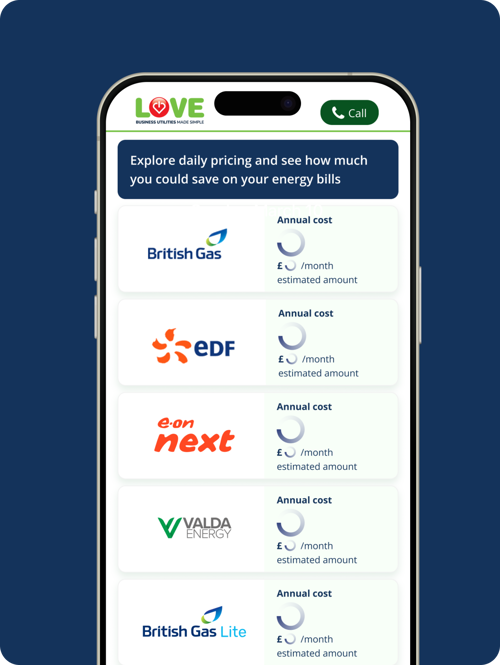 Comparing Eon Business Rates.