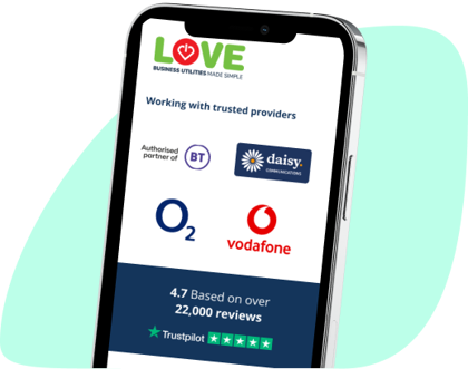 Vodafone business broadband deals example.