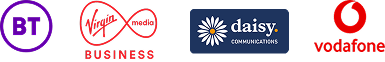 Broadband supplier logo's.
