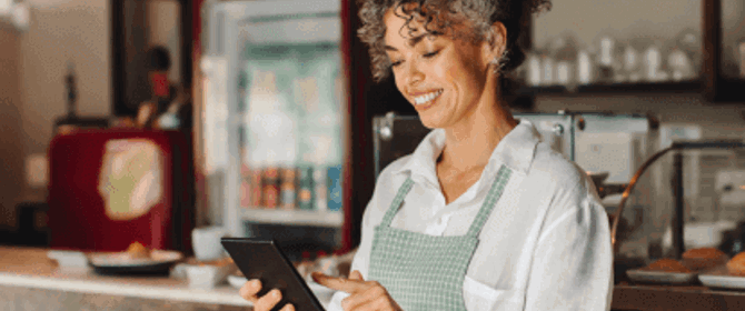 Lady With Tablet
