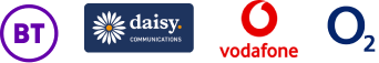 Broadband supplier logo's.
