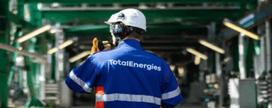 totalenergies employee at power station.
