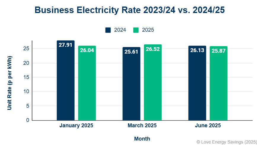 Business Electricity Prices Jan 2024 To Jun 2024