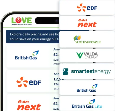 comparing business energy deals online.