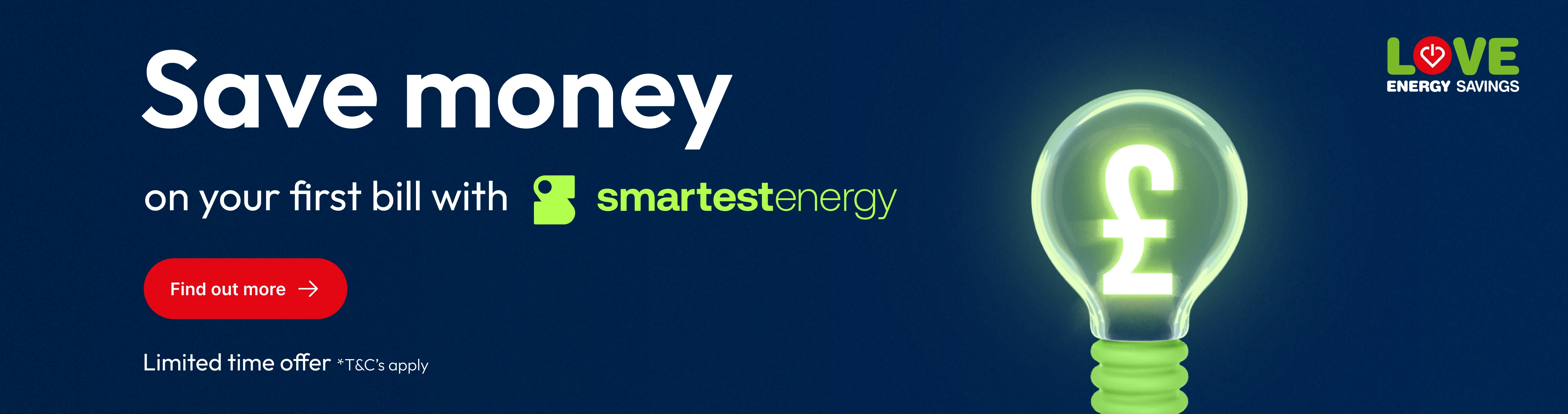 Smartest Energy Offers - Money off your first bill.