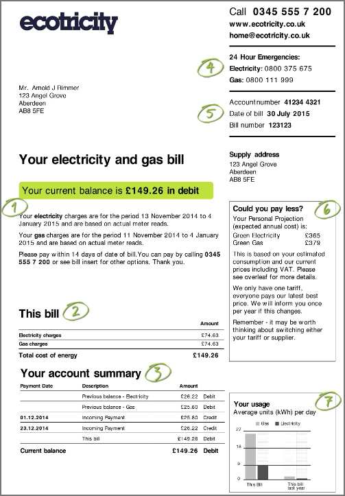 Ecotricity Bill