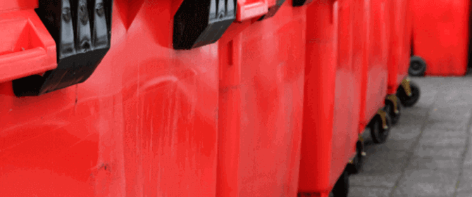 Waste Red Bins