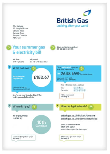 British Gas Bill